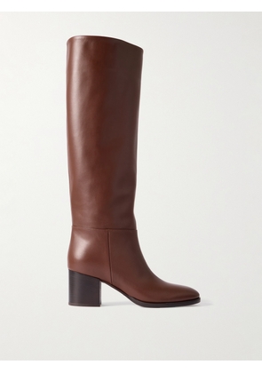 Gianvito Rossi - Santiago 60 Leather Knee Boots - Brown - IT35,IT36,IT36.5,IT37,IT37.5,IT38,IT38.5,IT39,IT39.5,IT40,IT40.5,IT41,IT41.5,IT42