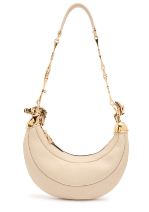 Chloe Chain Horse Leather Shoulder Strap - Ivory - One Size