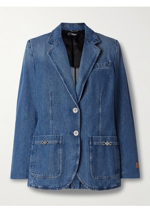 Versace - Embellished Denim Blazer - Blue - IT36,IT38,IT40,IT42,IT44,IT46