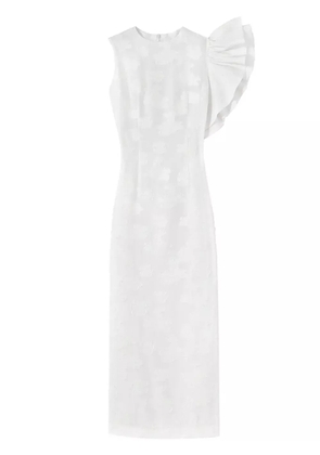 DESTREE Franz ruffle-detailing dress - White