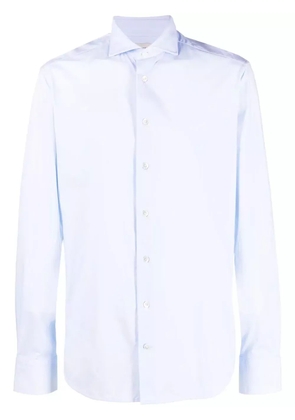 Traiano Milano longsleeved pointed-collar shirt - Blue