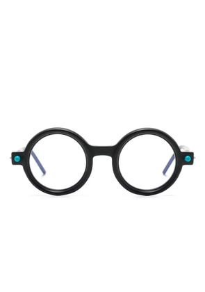 Kuboraum P1 round-frame glasses - Black