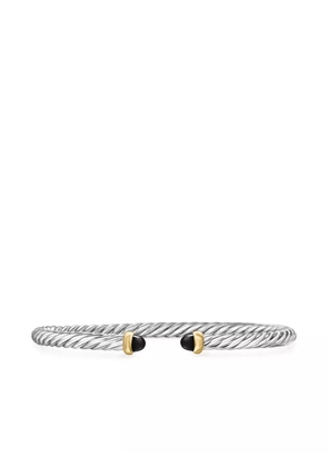 David Yurman 14kt yellow gold and sterling silver Cable Flex bracelet (4mm)