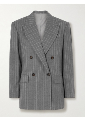 Brunello Cucinelli - Striped Wool Blazer - Gray - IT38,IT40,IT42,IT44,IT46