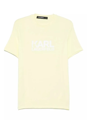 Karl Lagerfeld logo-print T-shirt - Yellow