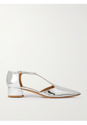 Emme Parsons - Chelsea Mirrored-leather Pumps - Silver - IT36,IT37,IT38,IT39,IT40,IT41