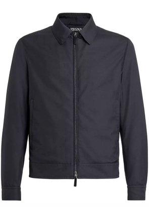 Zegna Leggerissimo zipped-up shirt jacket - Blue