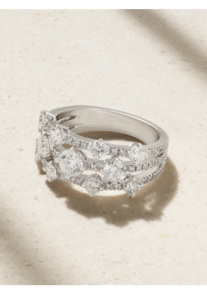 De Beers - Arpeggia 18-karat White Gold Diamond Ring - 52,54,55