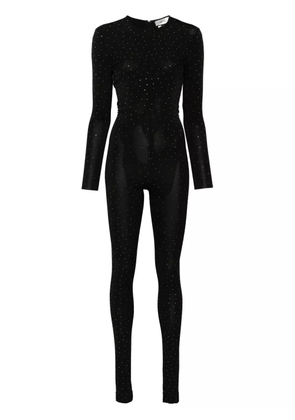 NISSA rhinestone-embellished jumpsuit - Black