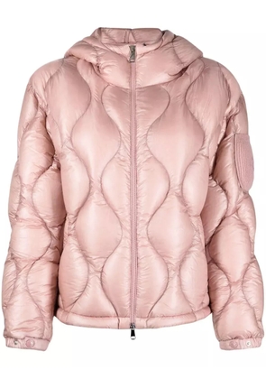 Moncler Anthon short padded hooded jacket - Pink