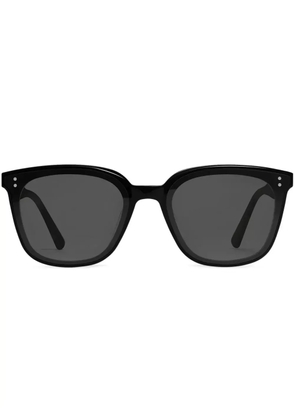 Gentle Monster Queen 01 logo-plaque sunglasses - Black