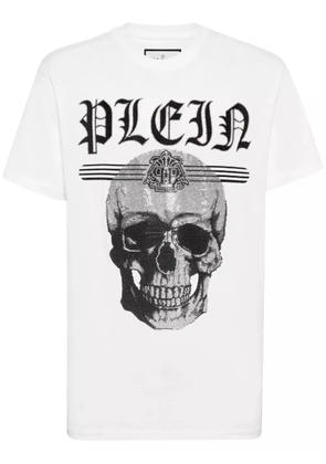 Philipp Plein Skull crystal-embellished T-shirt - White