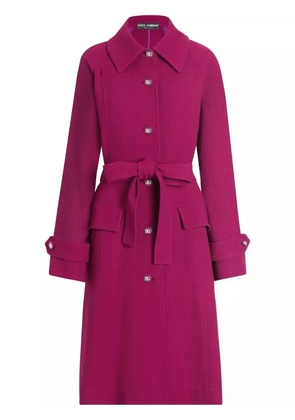 Dolce & Gabbana belted coat - Purple