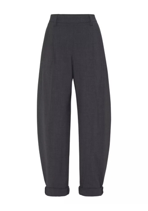 Brunello Cucinelli virgin-wool trousers - Grey