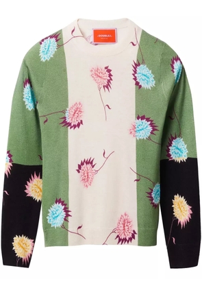 La DoubleJ floral-print sweater - White