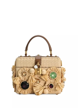 Dolce & Gabbana crystal-embellished tote bag - Brown