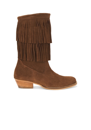 Dico Copenhagen Celina Fringes Boot in Brown. Size 37. Also in 38, 39, 40, 41.
