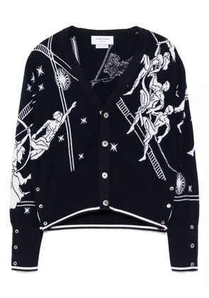 Thom Browne V-neck cardigan - Blue