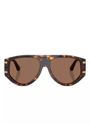 Dolce & Gabbana Eyewear tortoiseshell-effect sunglasses - Brown