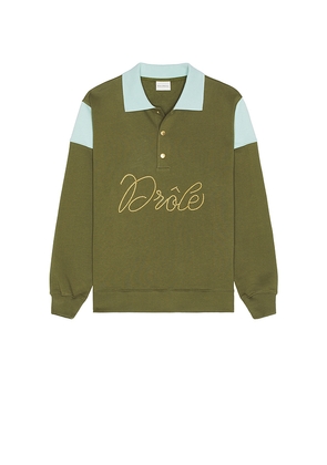DrÃ´le De Monsieur Le Polo in Olive. Size M. Also in S.