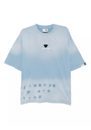 AAPE BY *A BATHING APE® star-print tie-dye t-shirt - Blue