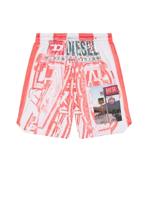 Diesel P-Kurt Short in Red. Size S. Also in L, XL/1X.