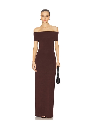 ALL THE WAYS Sienna Maxi Dress in Brown. Size L. Also in XS, XXS.