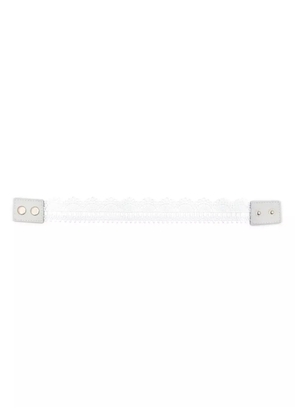 Manokhi lace choker necklace - White