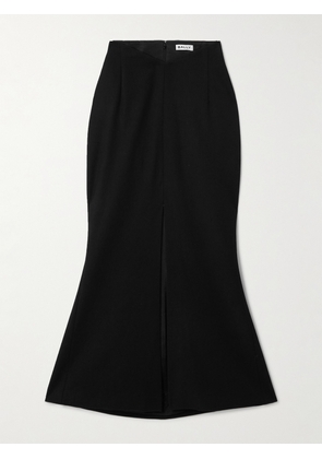 BALLY - Wool-blend Twill Midi Skirt - Black - IT36,IT38,IT40,IT42,IT44,IT46,IT48