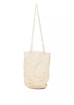 Forte Forte mini beaded bag - Neutrals