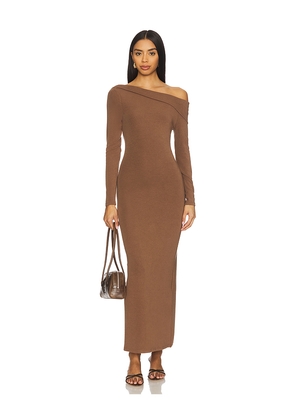 Elodie the Label Elodie Denis Dress in Brown. Size L. Also in M, S, XL, XS.