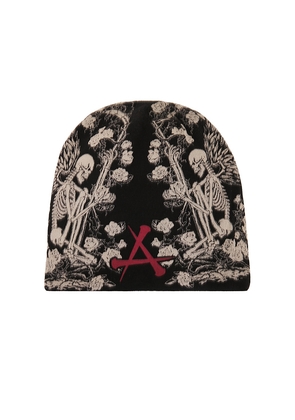 Affliction Winged Reaper Beanie in Black.