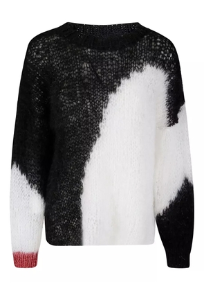 Handmade Manson open-knit sweater - Black