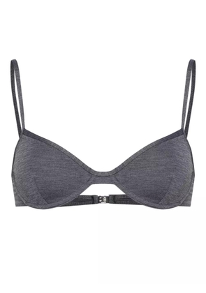 TOTEME mélange-effect bikini top - Grey