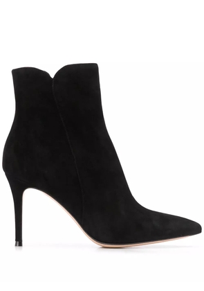 Gianvito Rossi Levy 85mm suede ankle boots - Black