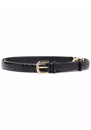 TOTEME crocodile-effect belt - Black