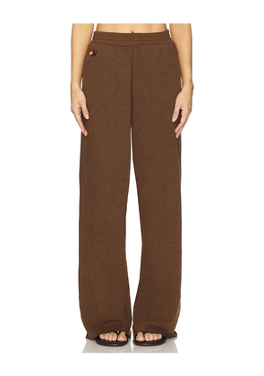 Aviator Nation Wide Leg Pocket Sweatpant in Brown. Size L. Also in M, S, XS.
