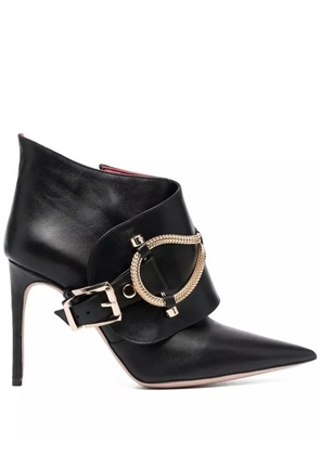 HARDOT chain-link trim ankle boots - Black