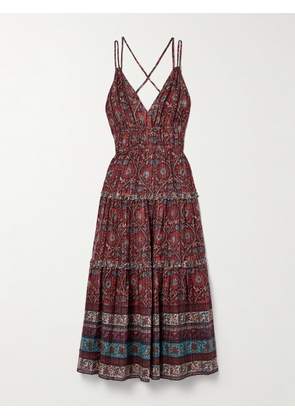 Ulla Johnson - Rosa Gathered Floral-print Cotton-blend Voile Midi Dress - Multi - US0,US2,US4,US6,US8,US10,US12,US14