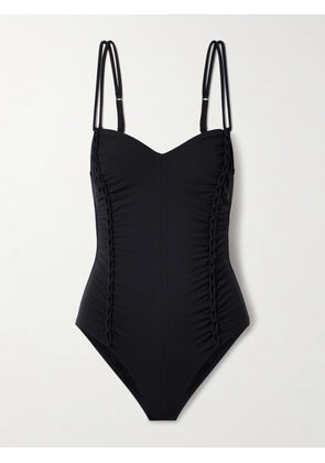 Ulla Johnson - Almira Ruched Swimsuit - Black - x small,small,medium,large,x large