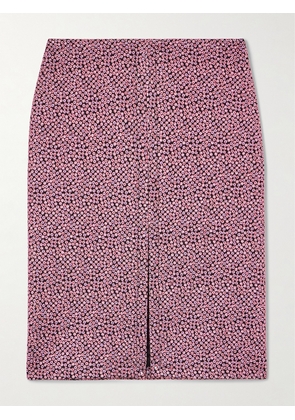 Dries Van Noten - Metallic Jacquard-crepon Midi Skirt - Pink - FR 34,FR 36,FR 38,FR 40,FR 42,FR 44