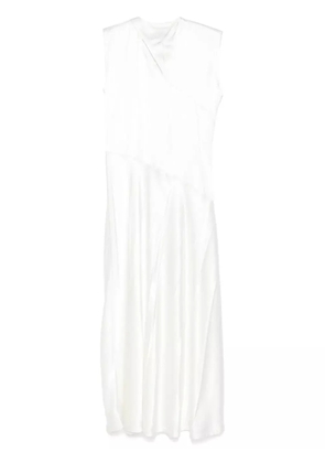 Jil Sander satin midi dress - White