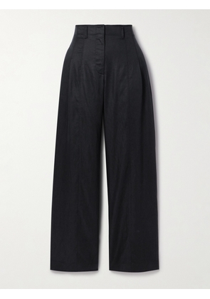 Ulla Johnson - Delvine Pleated Lyocell-blend Twill Wide-leg Pants - Black - US0,US2,US4,US6,US8