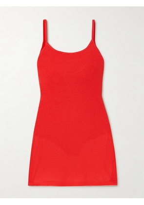 Jacquemus - Roupao Stretch-mesh Mini Dress - Red - FR 32,FR 34,FR 36,FR 38,FR 40,FR 42,FR 44