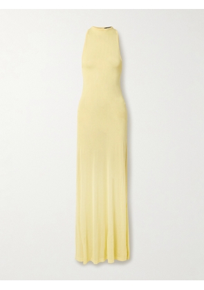 Jacquemus - Maille Knitted Halterneck Gown - Yellow - FR 32,FR 34,FR 36,FR 38,FR 40,FR 42