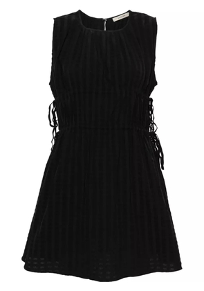 Asceno Como linen mini dress - Black