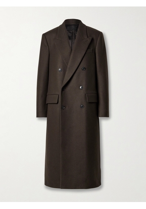 Nili Lotan - Edmont Double-breasted Wool-blend Coat - Brown - x small,small,medium,large,x large