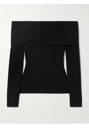 Another Tomorrow - Off-the-shoulder Supima Cotton-jersey Top - Black - x small,small,medium,large,x large