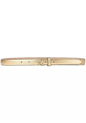 Jimmy Choo Helina logo-buckle belt - Gold