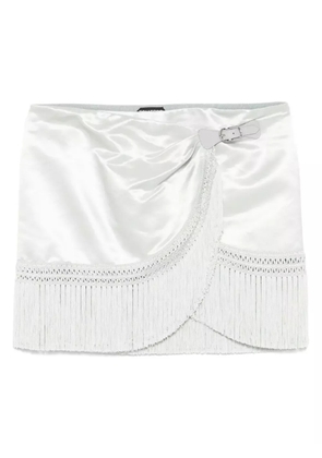 TOM FORD fringed-hem mini skirt - Grey